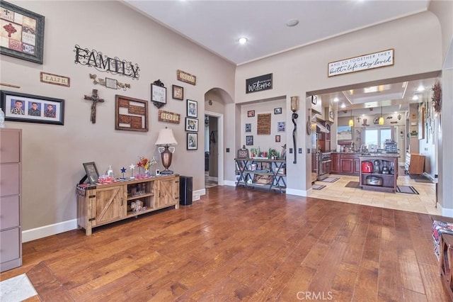 misc room featuring hardwood / wood-style flooring