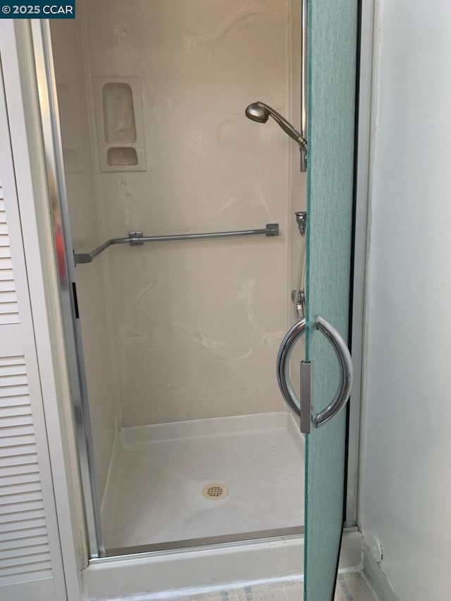 bathroom with walk in shower