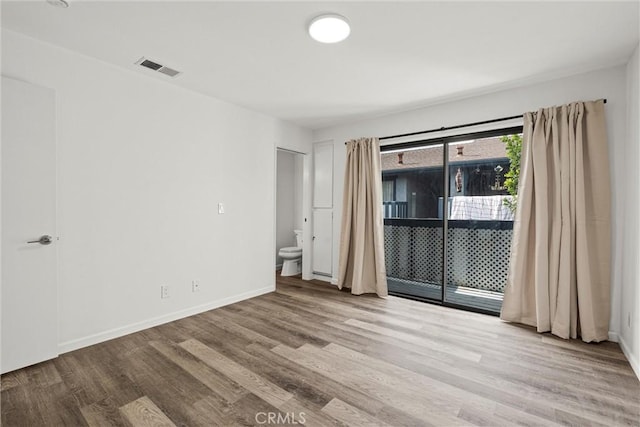 empty room featuring light wood-type flooring