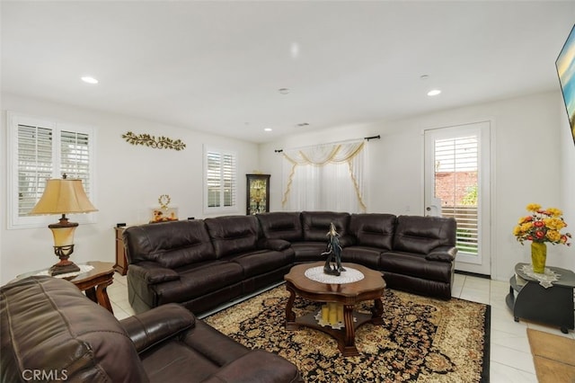 37845 Apache Plume Dr, Murrieta, CA 92563 - living area with light tile patterned floors and recessed lighting
