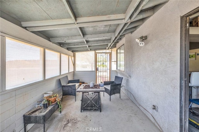 view of sunroom / solarium