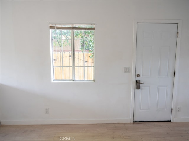 interior space with light wood-type flooring