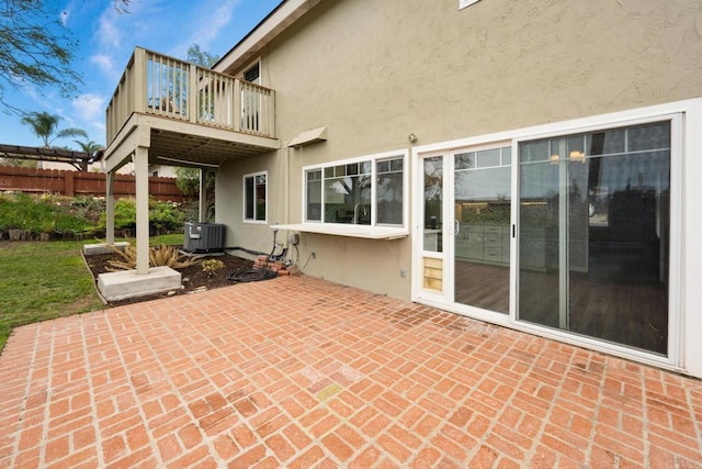 view of patio with cooling unit