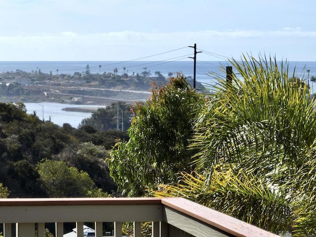 view of water feature