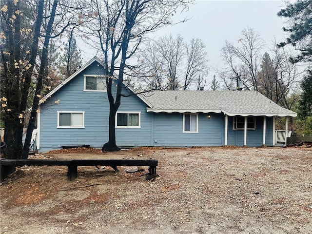 view of back of property