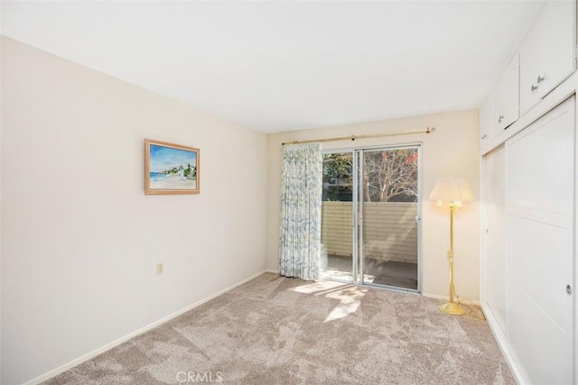 view of carpeted empty room