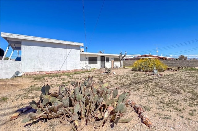 view of back of property