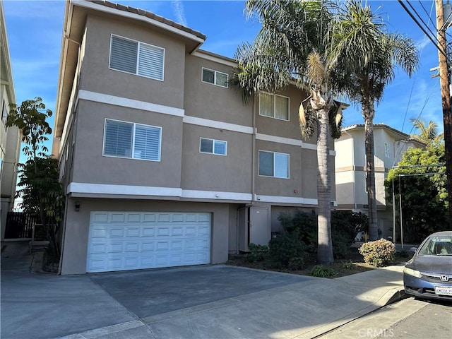 view of property with a garage