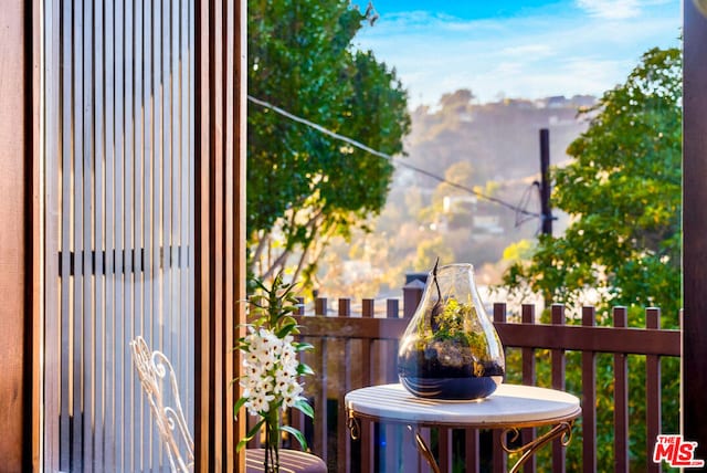 view of balcony