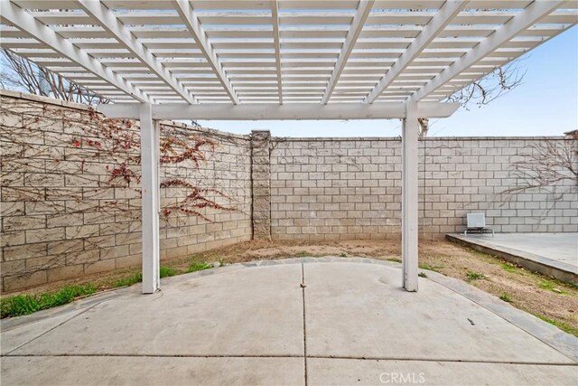 view of patio / terrace featuring a fenced backyard