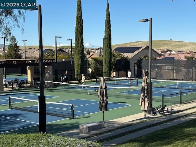 view of tennis court