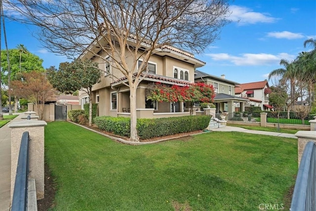 exterior space featuring a yard