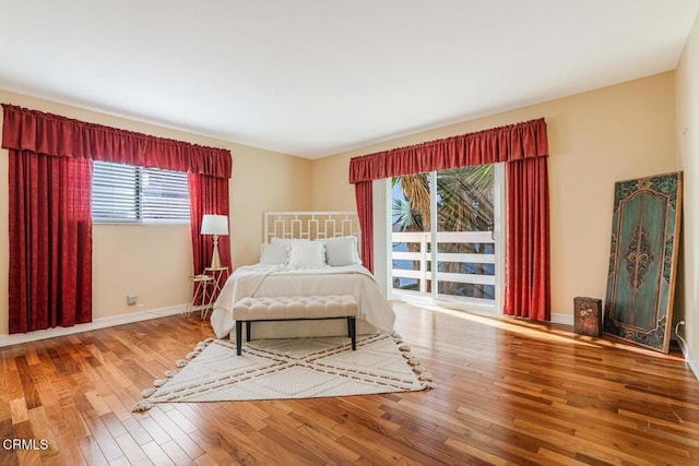 unfurnished bedroom featuring hardwood / wood-style floors