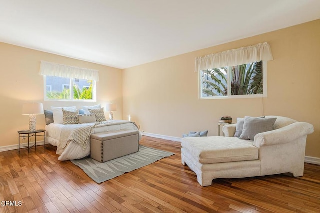 bedroom featuring hardwood / wood-style flooring