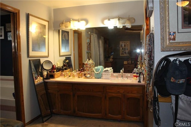 bathroom with vanity