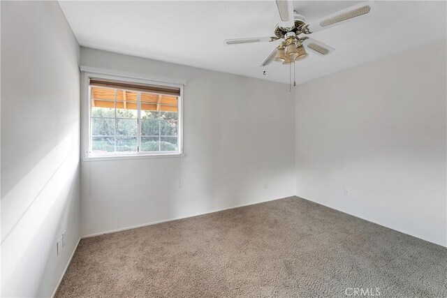 31750 1st St, Acton, CA 93510 - empty room with carpet flooring and ceiling fan