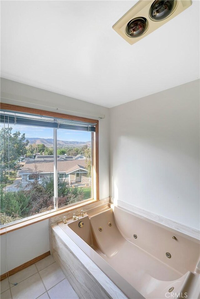 31750 1st St, Acton, CA 93510 - full bath featuring tile patterned floors and a whirlpool tub