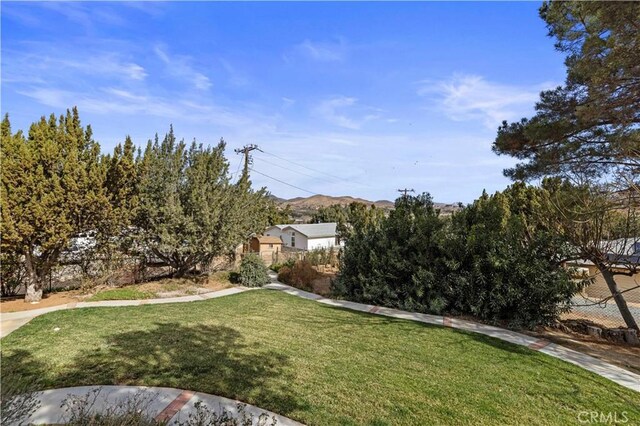 31750 1st St, Acton, CA 93510 - view of yard featuring fence and a mountain view