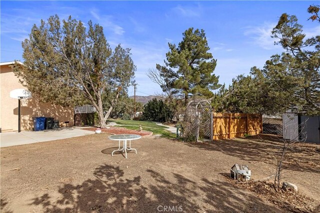 31750 1st St, Acton, CA 93510 - view of yard featuring fence and a patio area