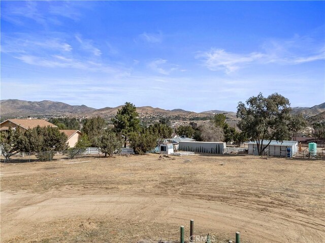 31750 1st St, Acton, CA 93510 - view of yard featuring fence and a mountain view