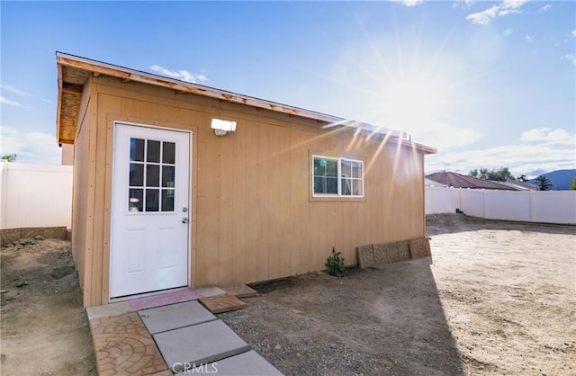 view of outbuilding