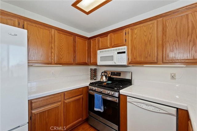 kitchen featuring white appliances