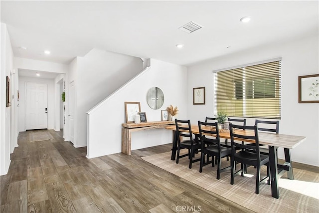 30219 Old Mill Rd, Menifee, CA 92584 - dining area with wood finished floors, recessed lighting, and baseboards