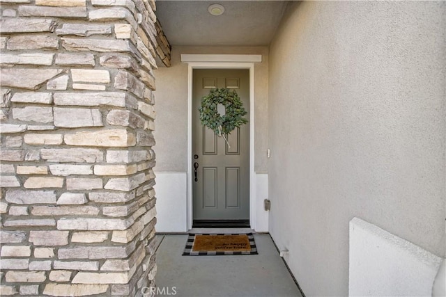 30219 Old Mill Rd, Menifee, CA 92584 - view of exterior entry with stucco siding