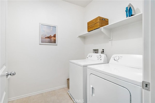 30219 Old Mill Rd, Menifee, CA 92584 - washroom with washer and clothes dryer and baseboards