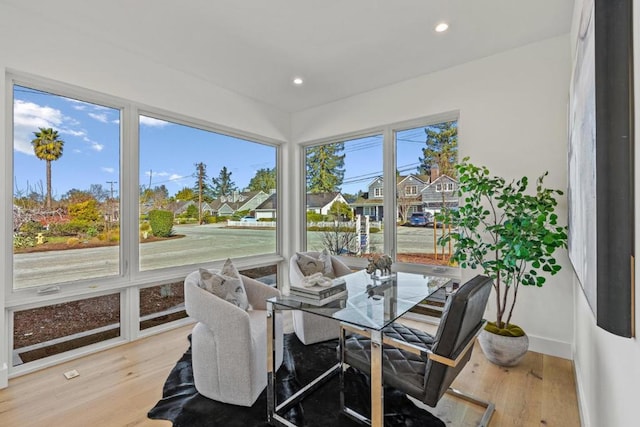 view of sunroom / solarium