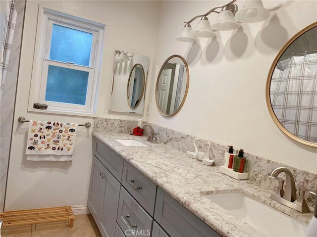 bathroom with vanity