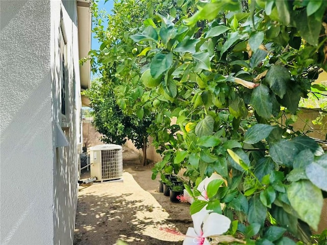 view of patio featuring central AC unit