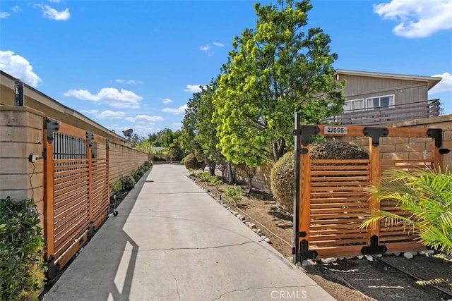 exterior space with fence