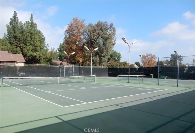 view of tennis court