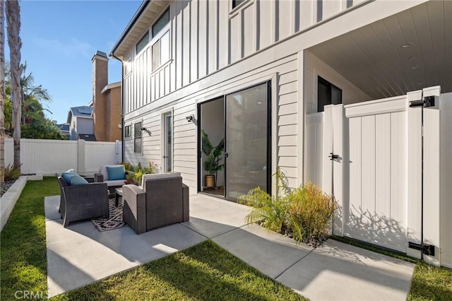 view of patio / terrace featuring outdoor lounge area