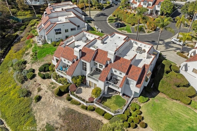 drone / aerial view with a residential view