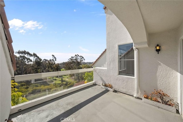 view of balcony