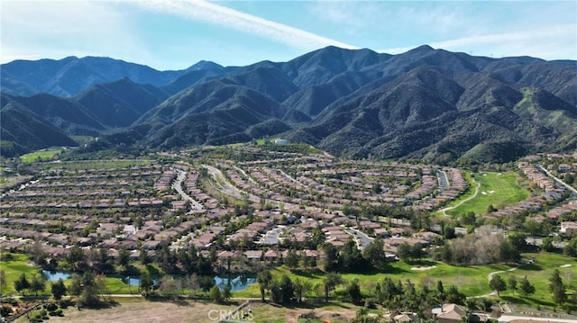 mountain view featuring a water view