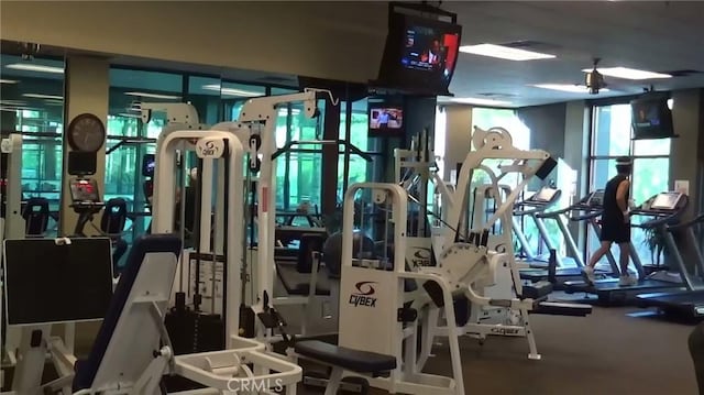 view of exercise room