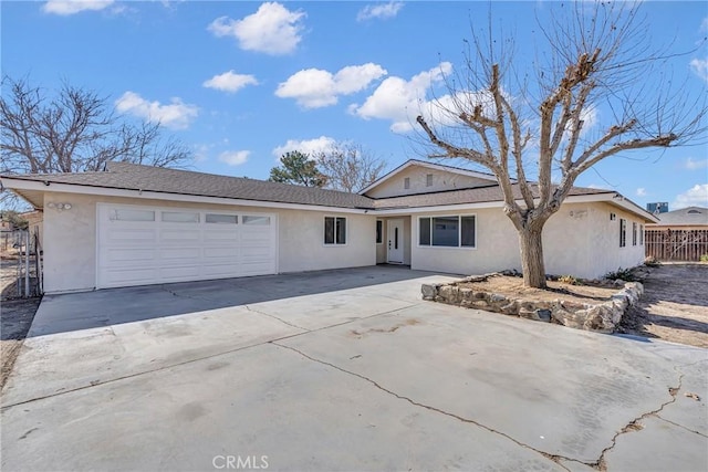 ranch-style house with a garage