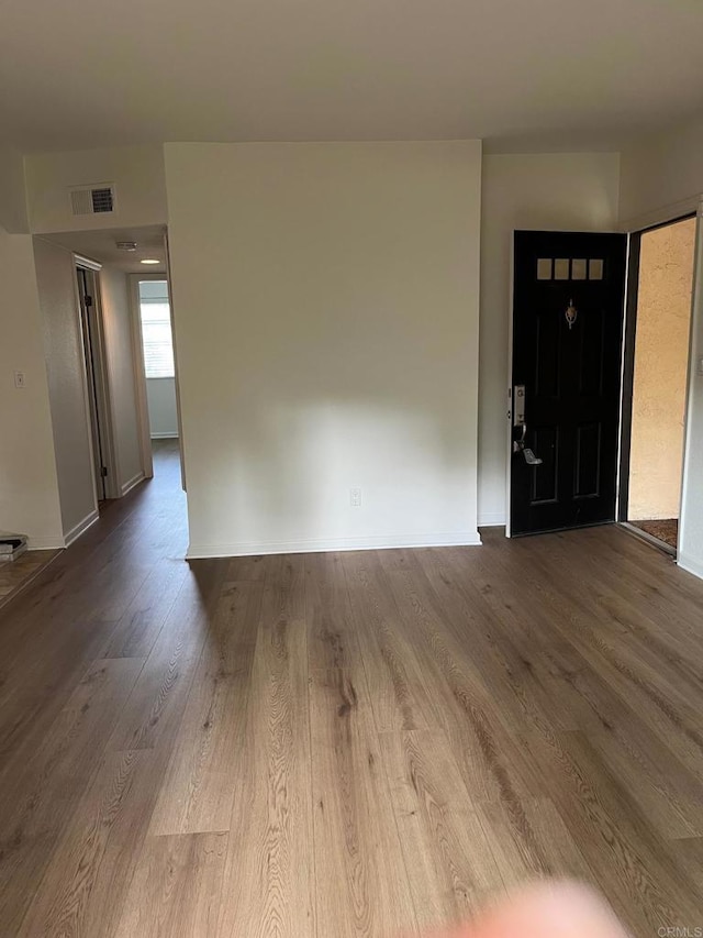 entrance foyer featuring hardwood / wood-style flooring