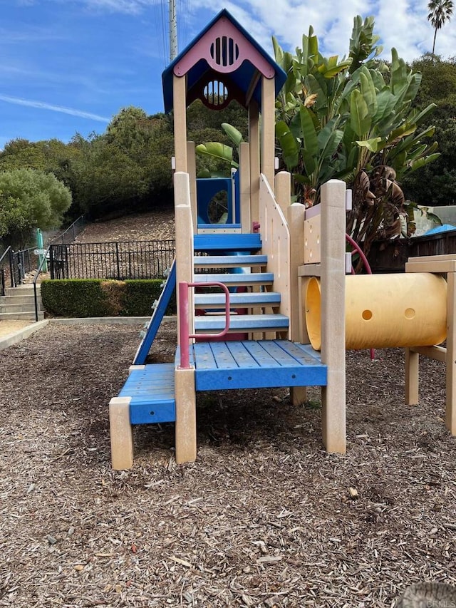 view of jungle gym