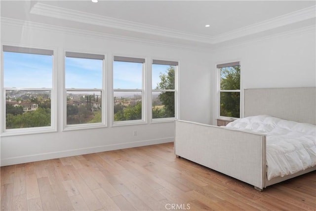 21 Portmarnoch Ct, Coto De Caza, CA 92679 - bedroom with baseboards, recessed lighting, wood finished floors, and ornamental molding