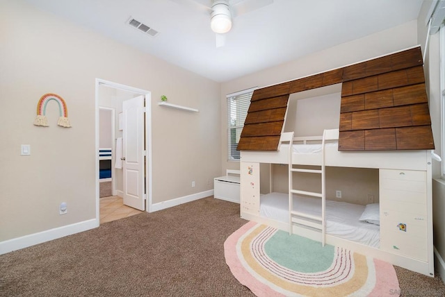 unfurnished bedroom with light carpet