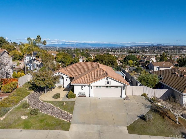 aerial view featuring a residential view