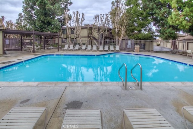 view of pool with a patio