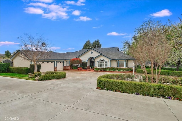 ranch-style house with a garage