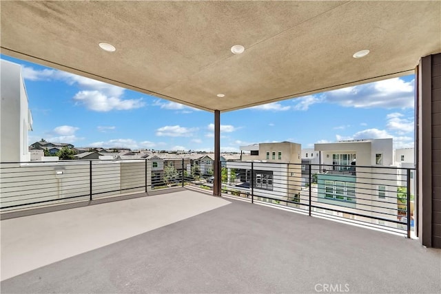 249 Chorus, Irvine, CA 92618 - view of patio featuring a residential view and a balcony