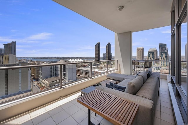 balcony with outdoor lounge area