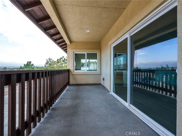 view of balcony